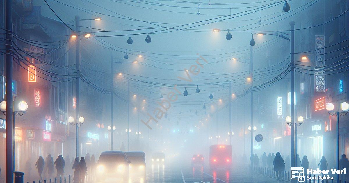 "Denizli'de Yoğun Sis Alarmı: Görüş Mesafesi 10 Metreye Kadar Düştü" başlıklı haber için fotorealist