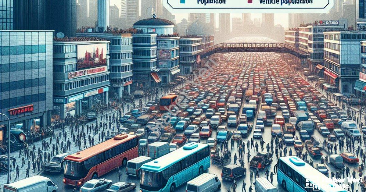 "Kütahya'da Araç Sayısı Rekor Kırdı: Merkez Nüfusunu Geride Bıraktı" başlıklı haber için fotorealist