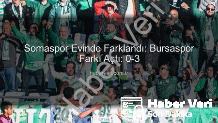Somaspor Evinde Farklandı: Bursaspor Farkı Açtı: 0-3